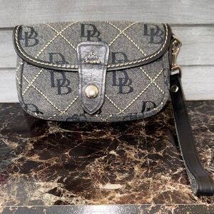 Dooney & Bourke Black and Gray Clutch